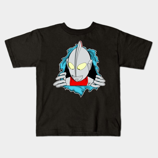 Ultraman Kids T-Shirt by MFz Studioz
